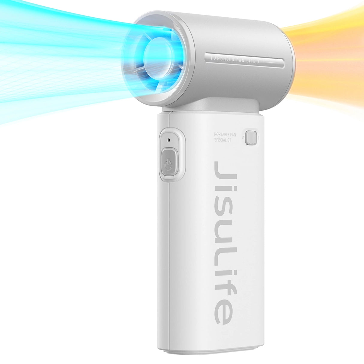 Jisulife håndholdt ventilator Life9 3600mAh bærbar mini blæser USB-ventilator - grå