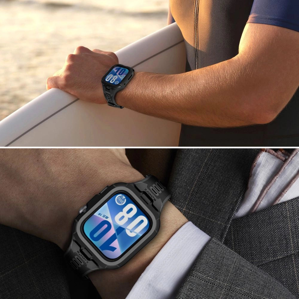 Tech-Protect Armor Strap til Huawei Watch Fit 3 / 4 / 4 Pro - sort