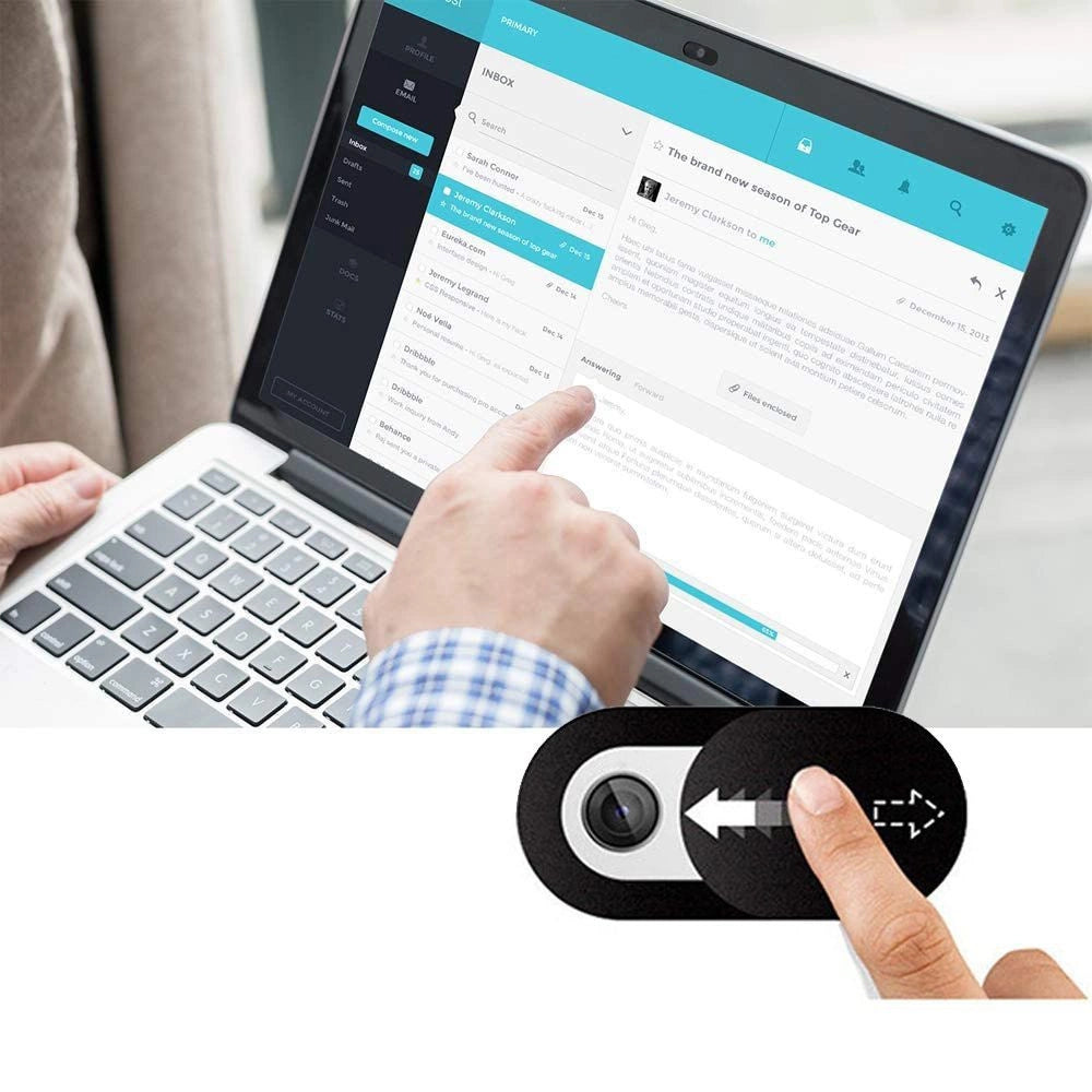 Tech-Protect Cam Fit+ 3-pakke bærbar kamera cover - sort