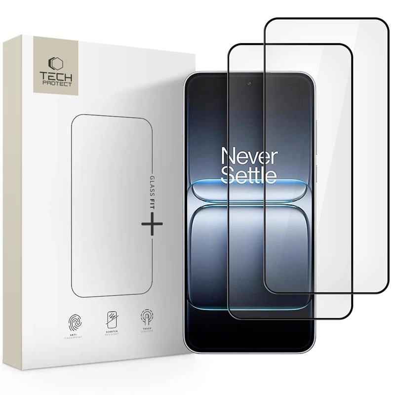 Tech-Protect Glass Fit+ 2-pack hærdet glas til OnePlus Nord 5 - sort