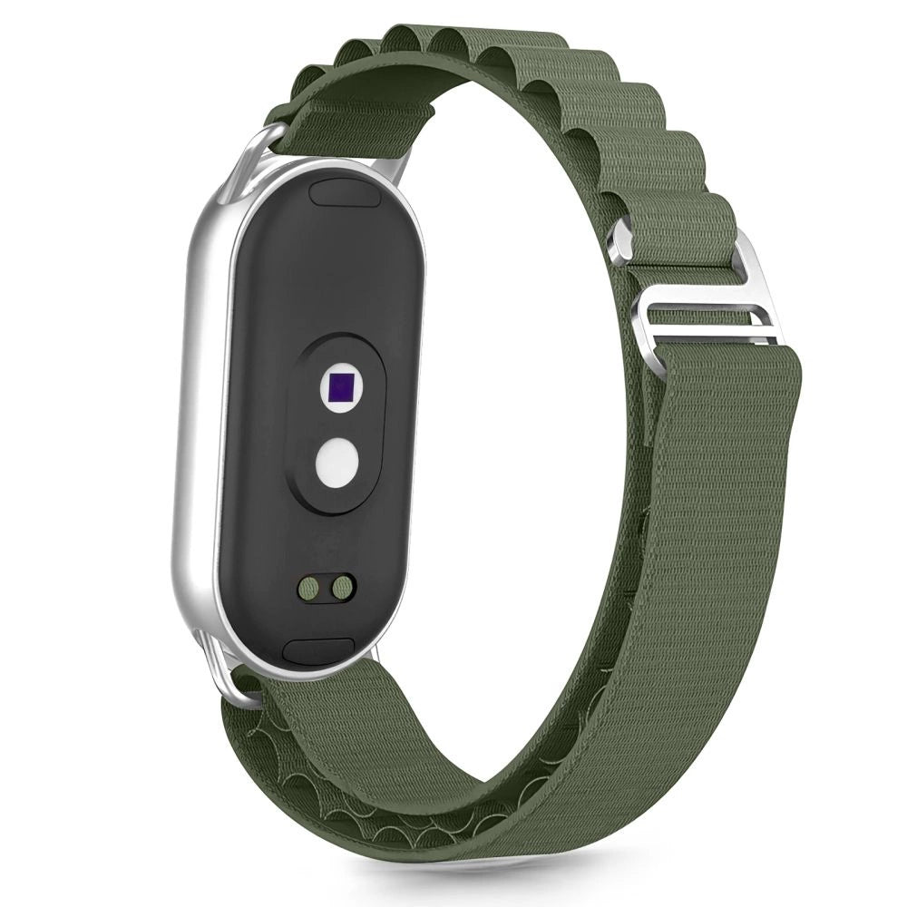 Tech-Protect Nylon Pro Strap til Xiaomi Smart Band 8 / 9 / 10 / NFC - Grøn