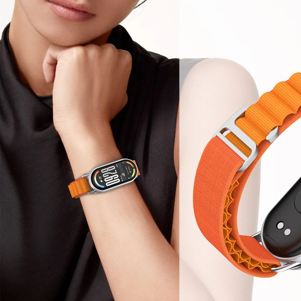 Tech-Protect Nylon Pro Strap til Xiaomi Smart Band 8 / 9 / 10 / NFC - Grøn