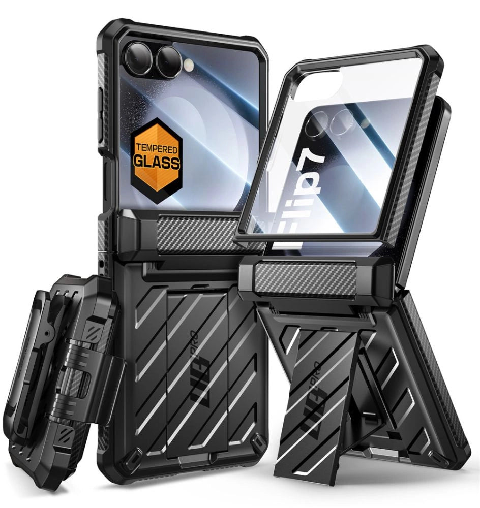 Supcase Unicorn Beetle Pro Case til Samsung Galaxy Z Flip 7 - sort