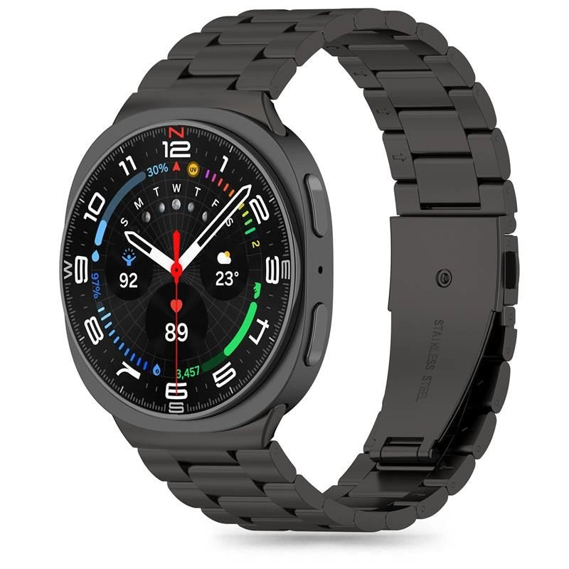 Tech-Protect rustfrit stål rem til Samsung Galaxy Watch 40/44/46 mm - sort