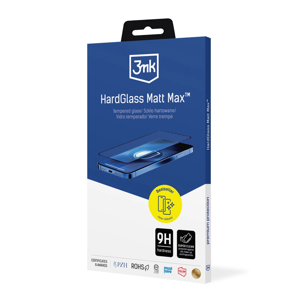 Matte hærdet glas 3mk HardGlass Matt Max til Apple Iphone 17 Air