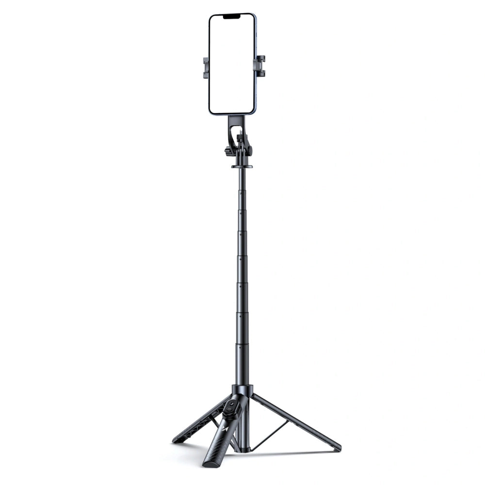 Wozinsky Selfie stick WC1Y30S telescopic tripod 1.3m with phone holder - black