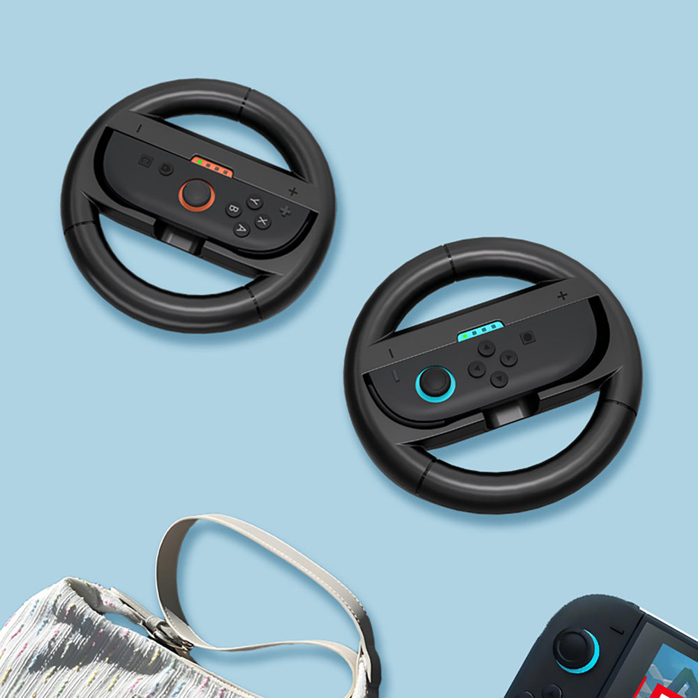 Racing Wheel til Nintendo Switch 2 Joy-Con Controller (pakke 2) - sort