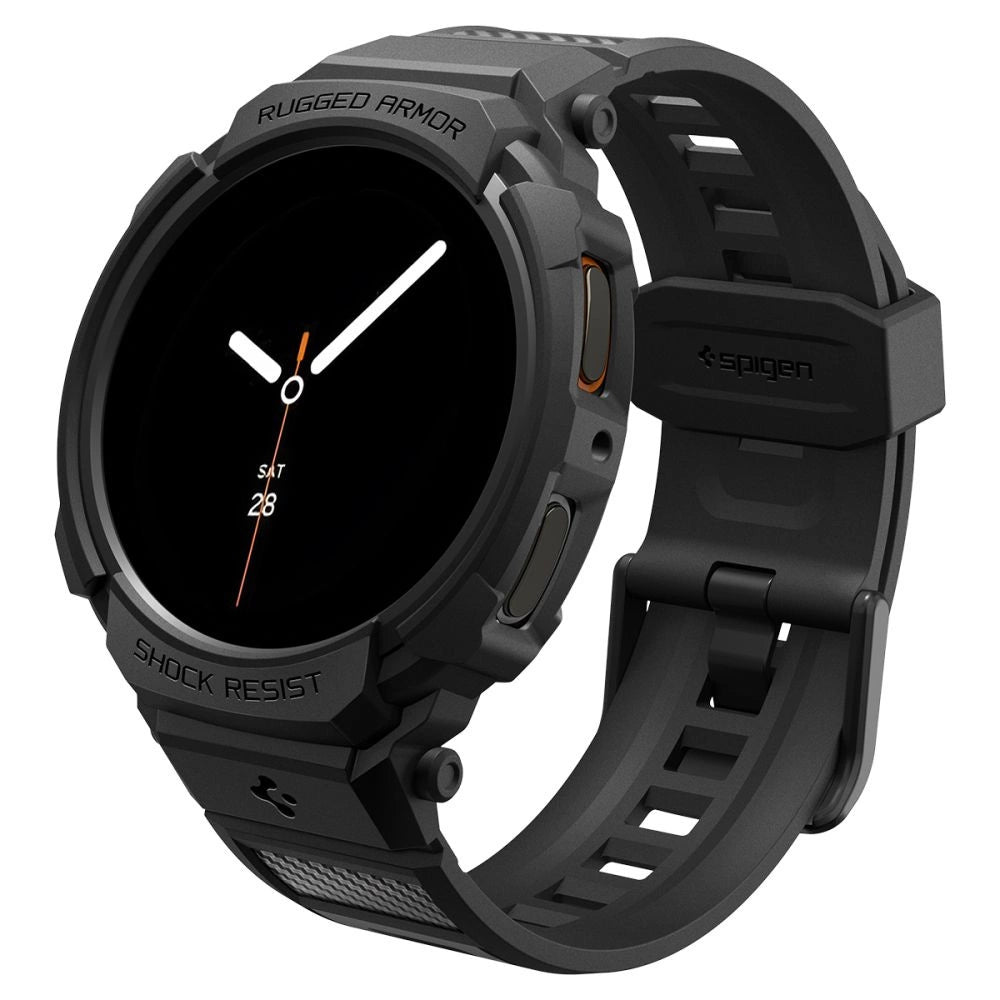 Spigen Rugged Armor Pro Strap til Samsung Galaxy Watch 8 44mm - Matte Black