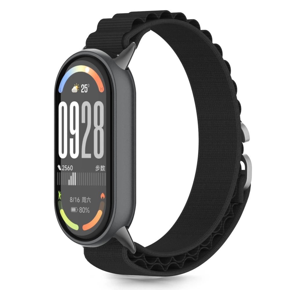 Tech-Protect Nylon Pro Strap til Xiaomi Smart Band 8 / 9 / 10 / NFC - sort
