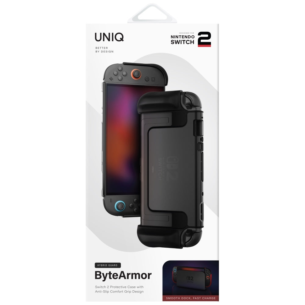 Uniq Hybrid Bytearmor case til Nintendo Switch 2 - sort