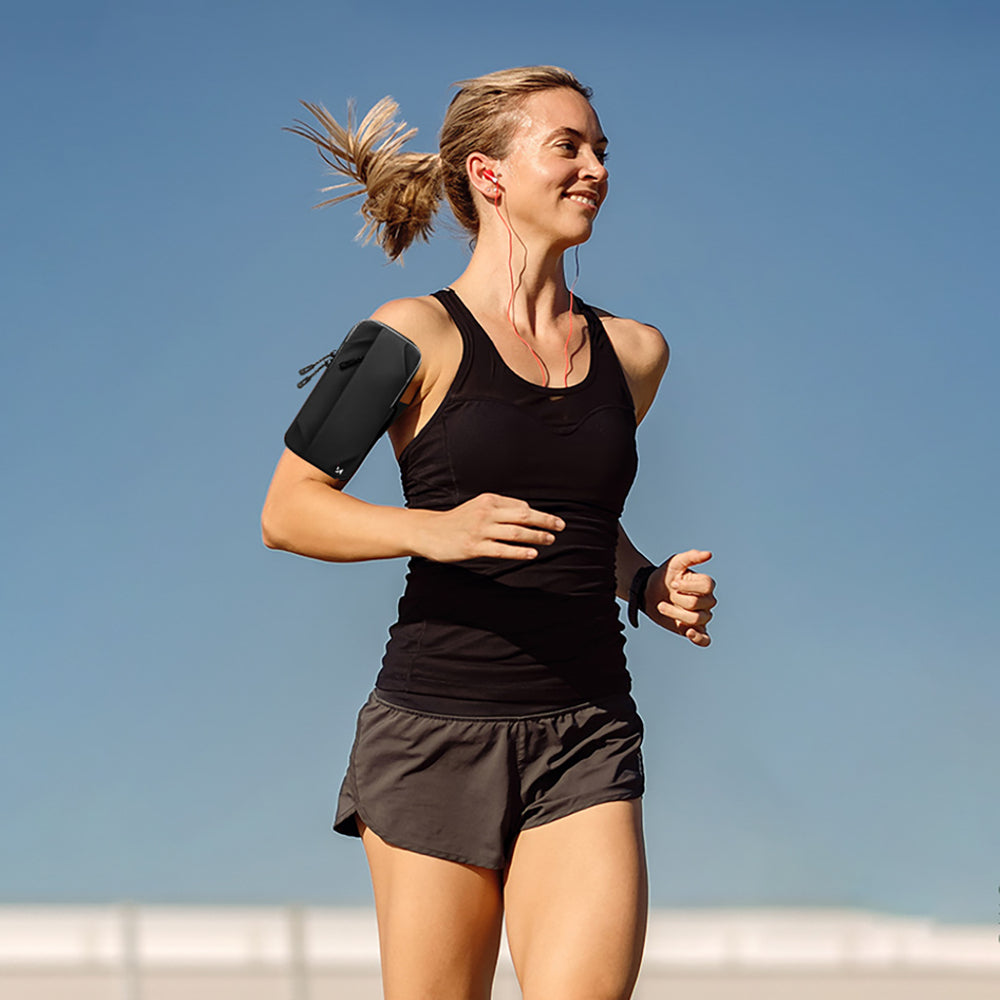 Wozinsky WSDB-B-armbånd telefonpose til løb - sort