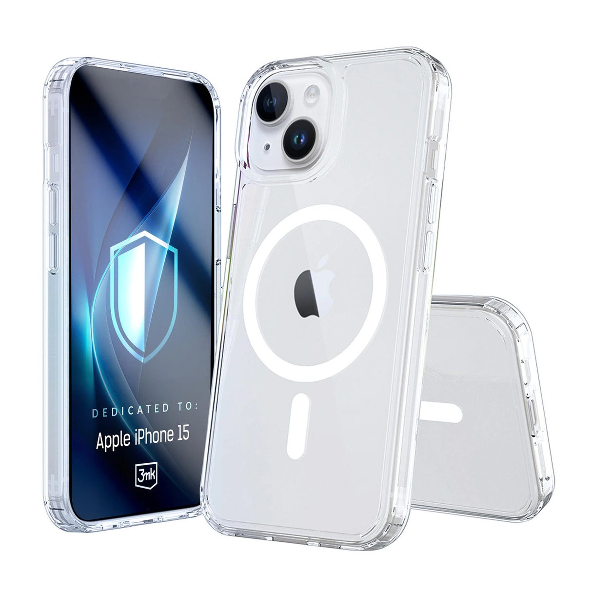 3mk Armor MagCase til iPhone 15 - gennemsigtigt
