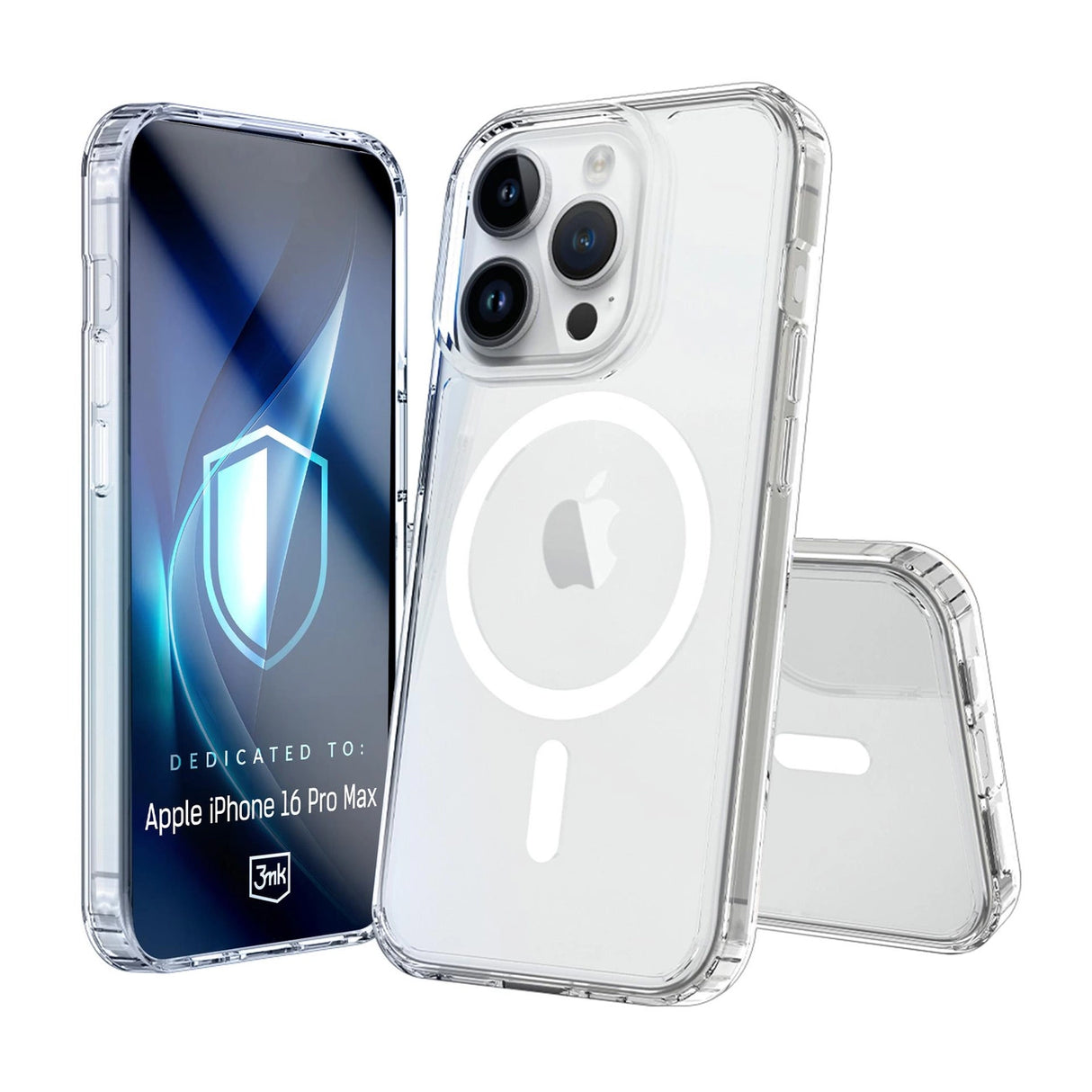 3mk Armor MagCase til iPhone 16 Pro Max - Gennemsigtig