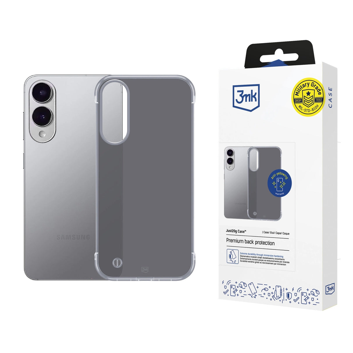 3mk Just20g Matt Case til Samsung Galaxy S25 Edge - Matte sort