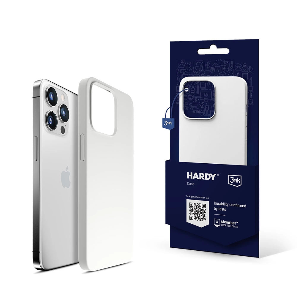 3mk Hardy Silicone MagCase til iPhone 14 Pro Max - Hvid