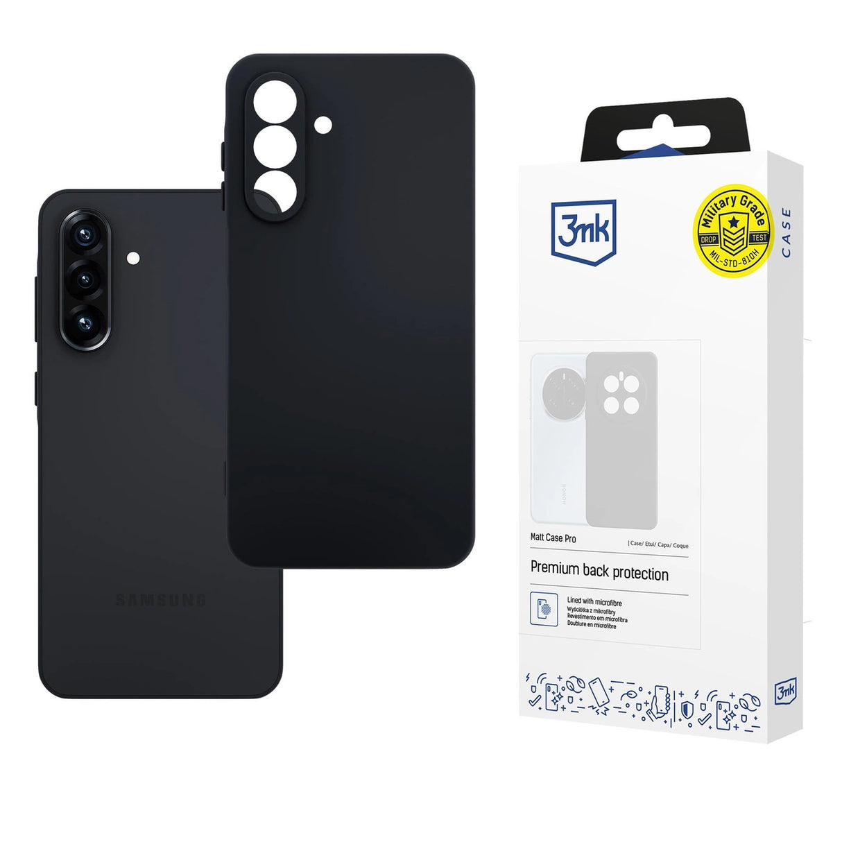3mk Matt Case Pro til Samsung Galaxy A26 5G - Matte Black