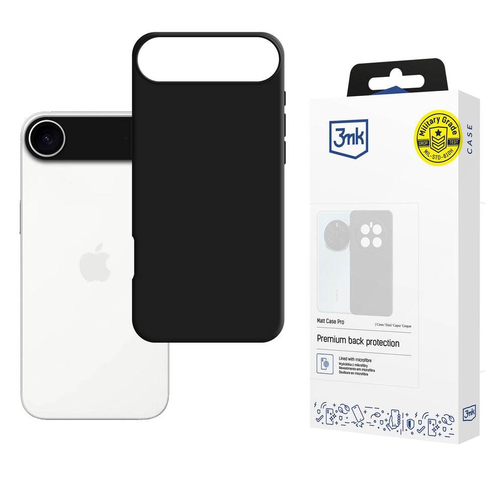 3mk Matt Case Pro til Apple iPhone 17 Air - Matte Black
