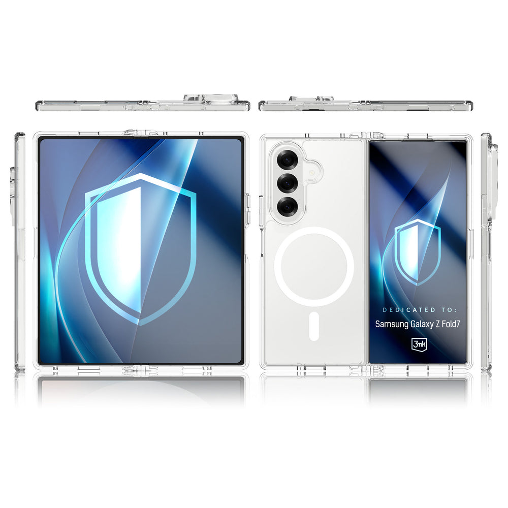3mk Armor MagCase for Samsung Galaxy Z Fold 7 - Transparent