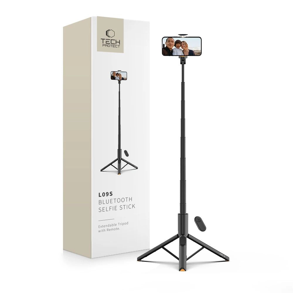 Selfie Stick Tech-Protect L09S med stativ - sort