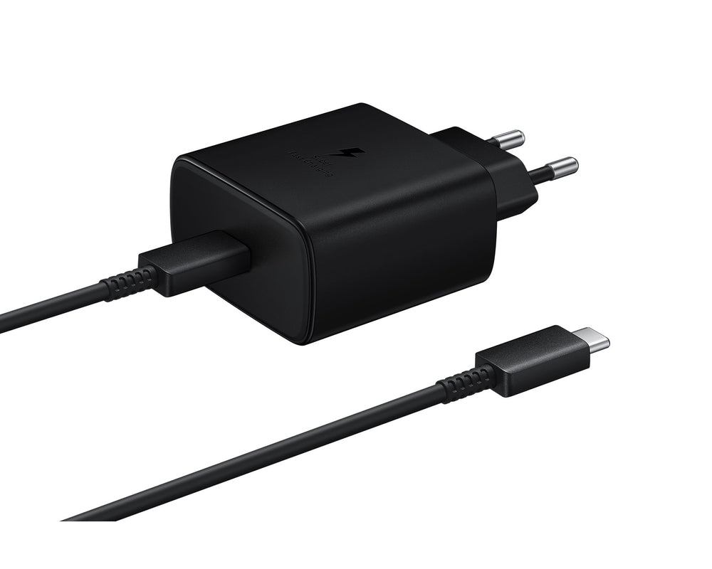 Samsung EP-TA845EWE 45W Wall Charger med USB-C-kabel Samsung EP-DW767JWE 45W 1.8m (OOB Bulk - Replacement Packaging) - sort