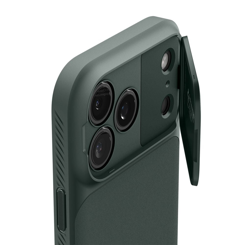 Spigen Optik Armor MagSafe Case til iPhone 17 Pro - Grøn