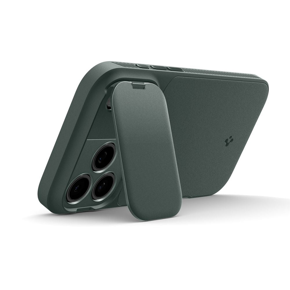 Spigen Optik Armor MagSafe Case til iPhone 17 Pro - Grøn