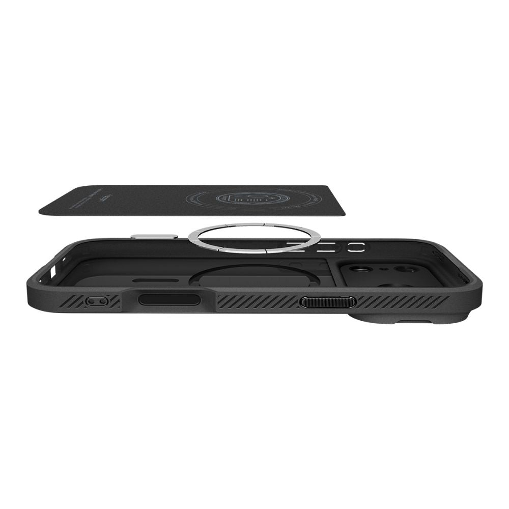 Spigen Optik Armor MagSafe Case til iPhone 17 Pro Max - sort