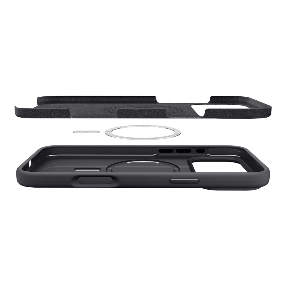 Spigen Silicone Fit MagSafe Case til iPhone 17 Pro - sort