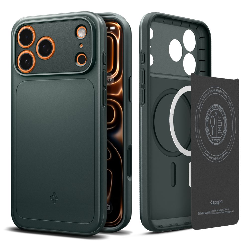 Spigen Thin Fit MagSafe Case til iPhone 17 Pro Max - Grøn
