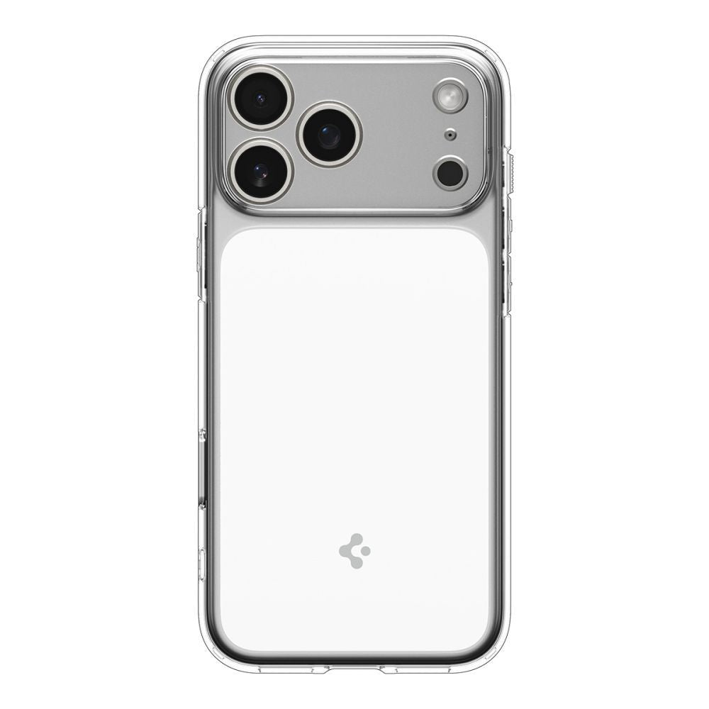 Spigen Ultra Hybrid "T" MagSafe Case til iPhone 17 Pro - Klar og hvid