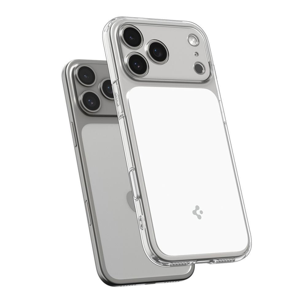 Spigen Ultra Hybrid "T" MagSafe Case til iPhone 17 Pro - Klar og hvid