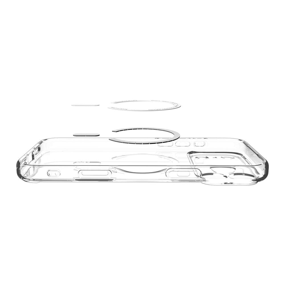 Spigen Ultra Hybrid MagSafe Case til iPhone 17 Pro Max - Klar og hvid