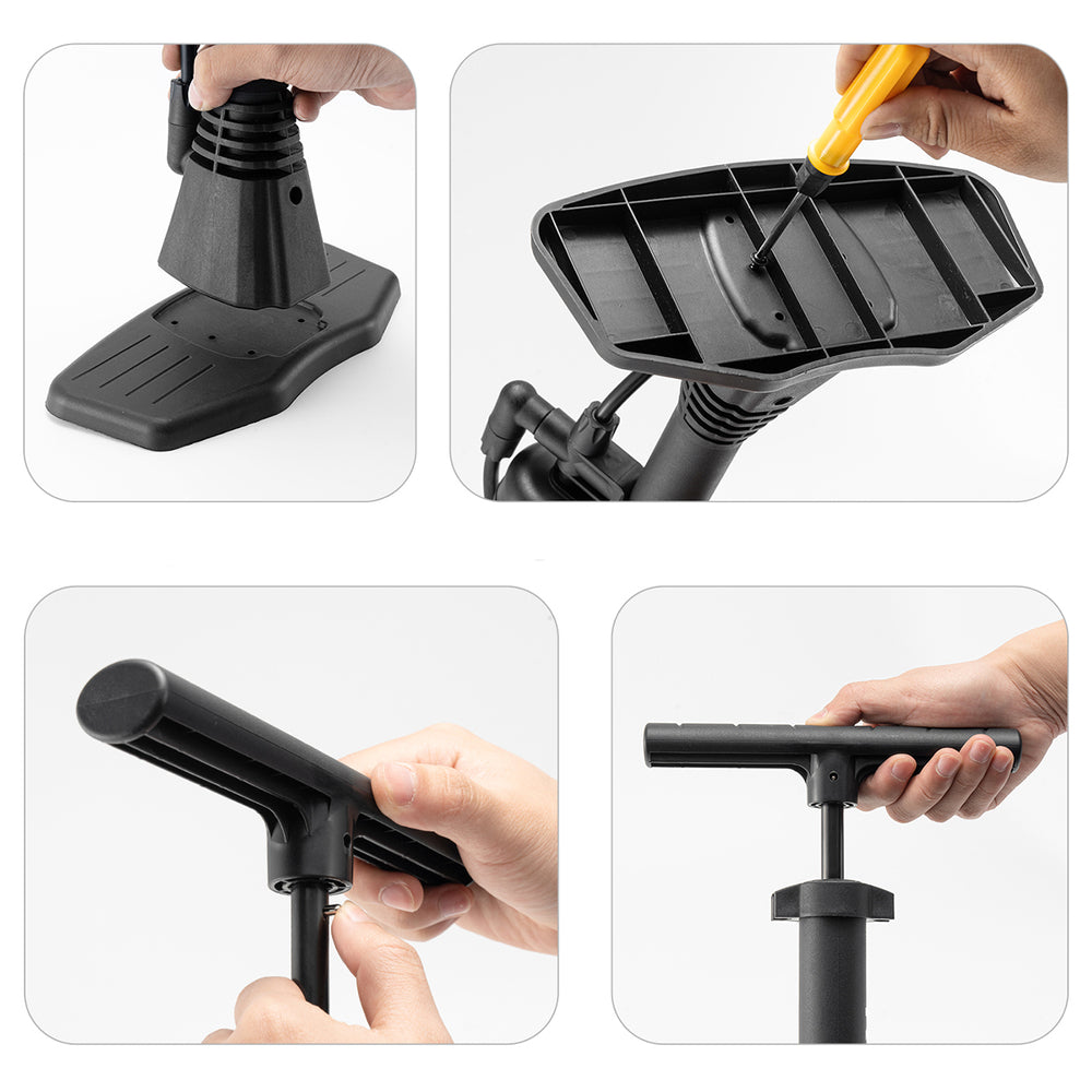 Wozinsky WPR-02 gulvcykelpumpe - sort