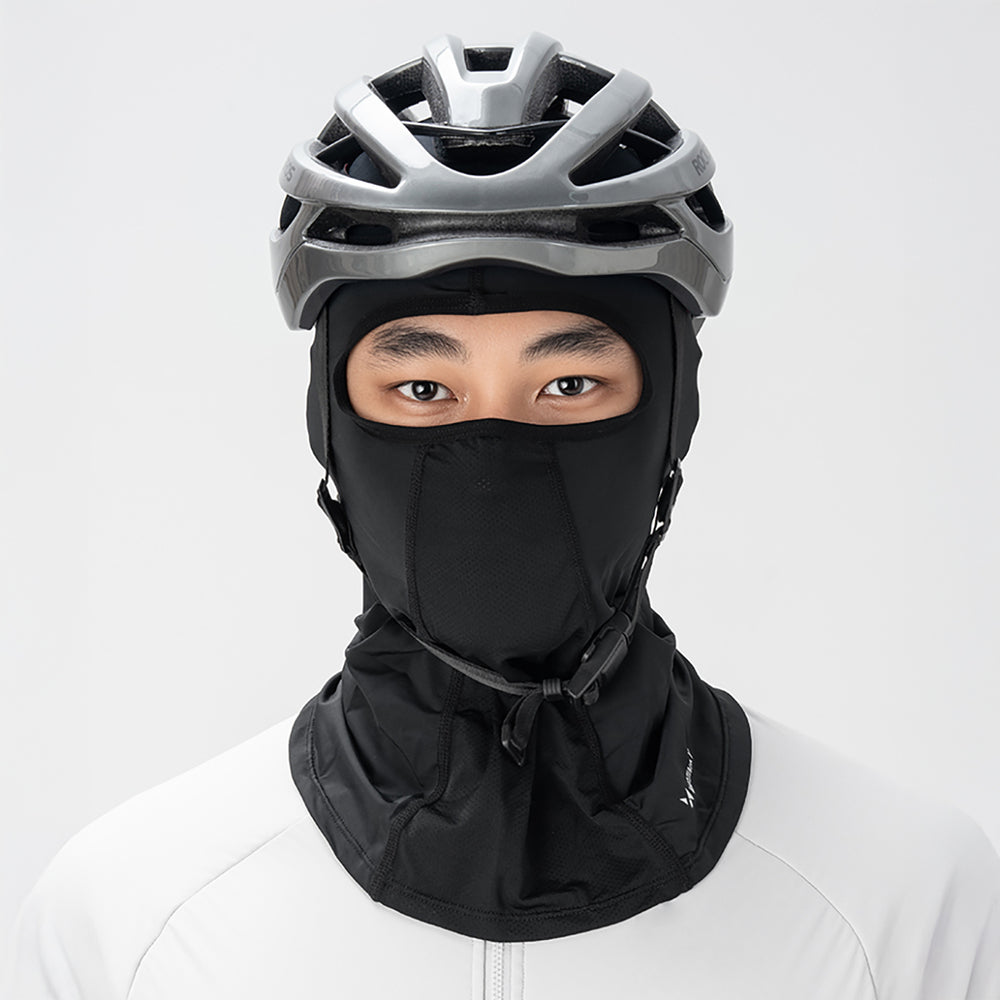 Wozinsky WKM-02B Balaclava Ansigtsmaske Motorcykel Cykel Balaclava med Briller Hul - sort