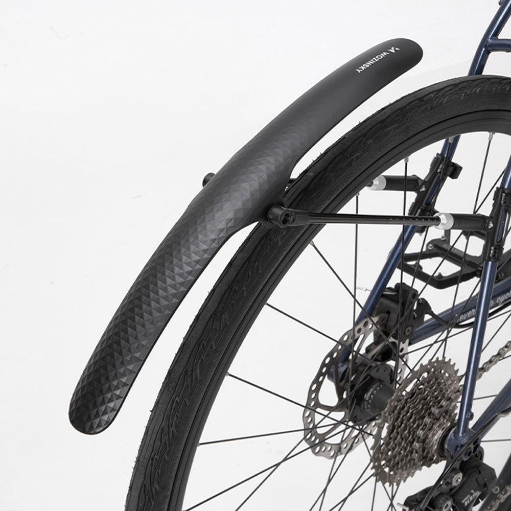 Wozinsky WBR-01 universel justerbar cykelfender - sort