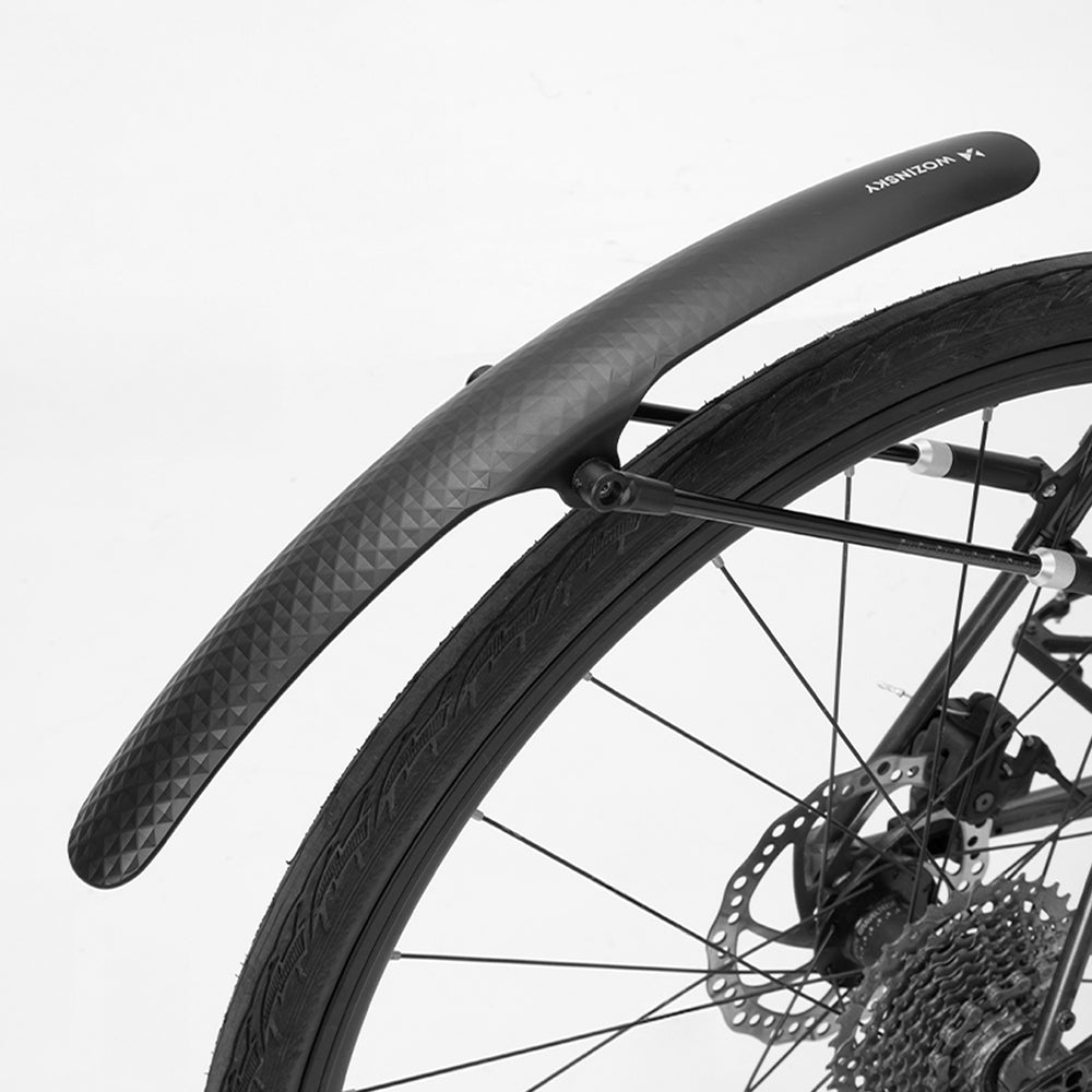 Wozinsky WBR-01 universel justerbar cykelfender - sort