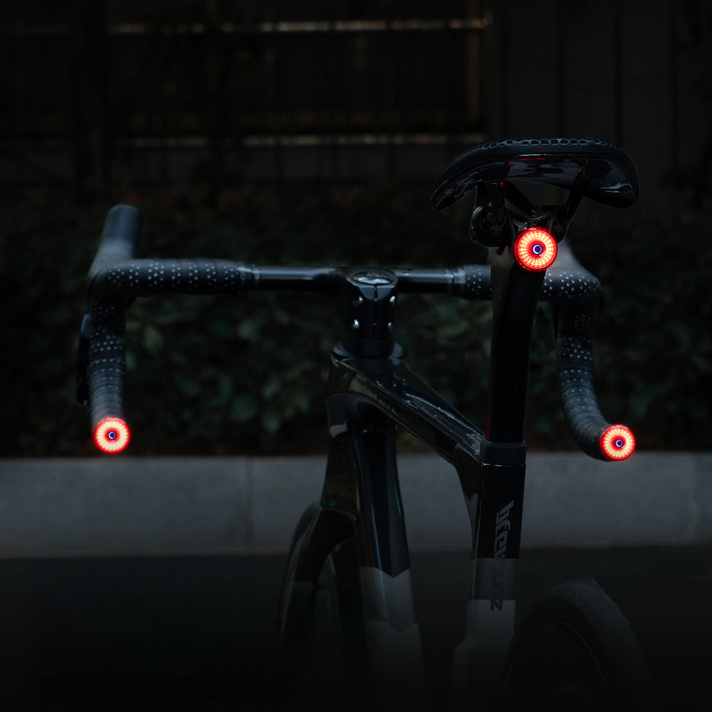 Wozinsky WIS-01 vandtæt Smart Tail Lights 2 stykker - sort