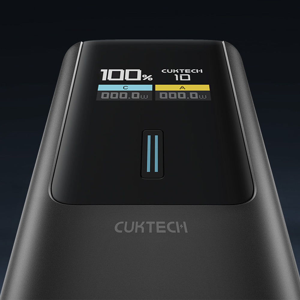 Powerbank Cuktech CKPB100PGLBL 150W 10000mAh USB-C USB-A - sort