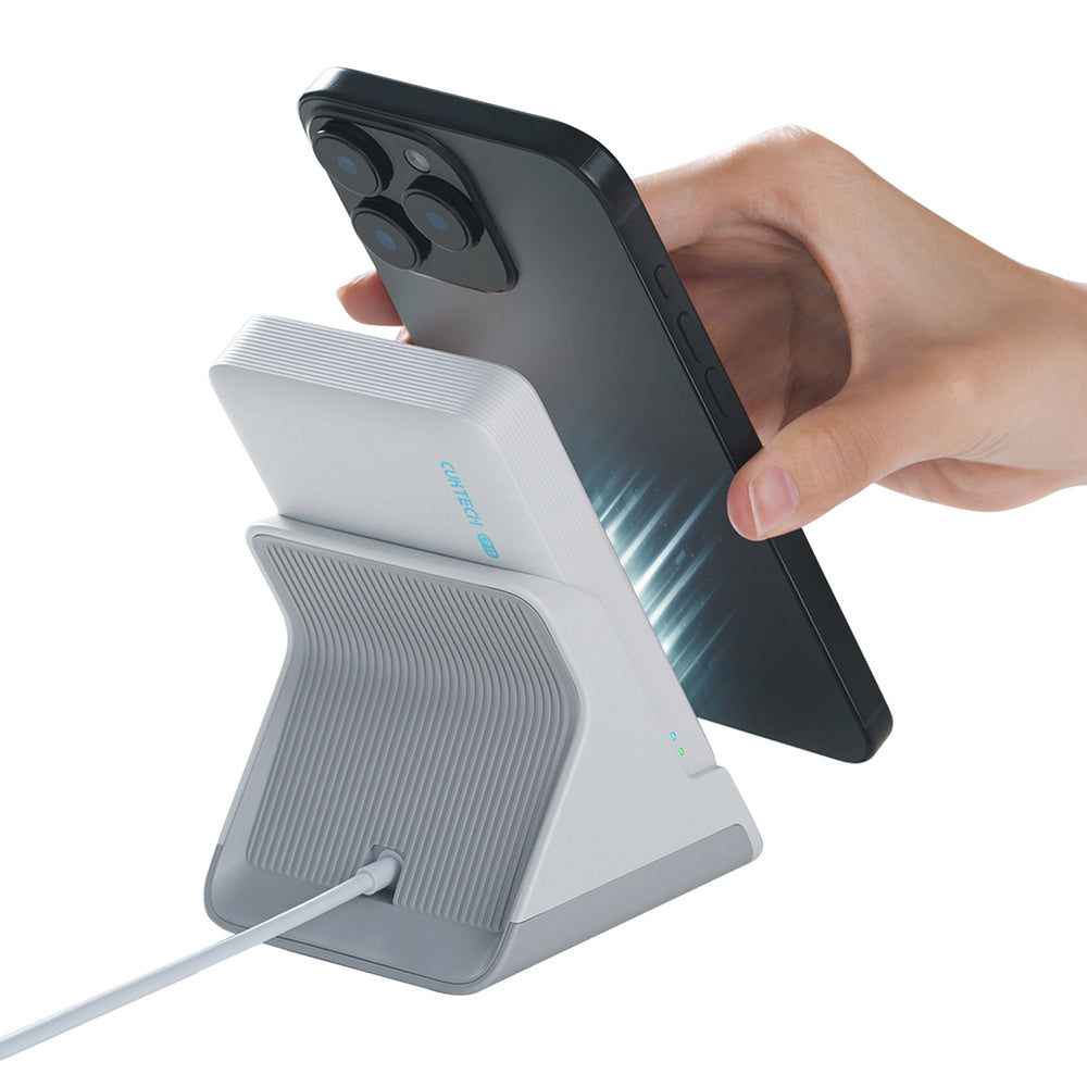 Cuktech WPB100N 20W 10000mAh Magnetic Power Bank with Stand - White