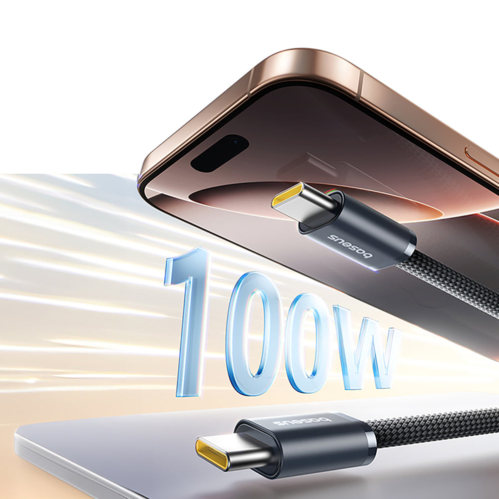 Baseus Dynamic 4 Pro Fast USB-C-kabel - USB-C 100W 1m - sort
