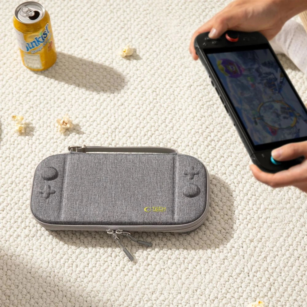 Tech-Protect Slim Pouch til Nintendo Switch 2 - Grå