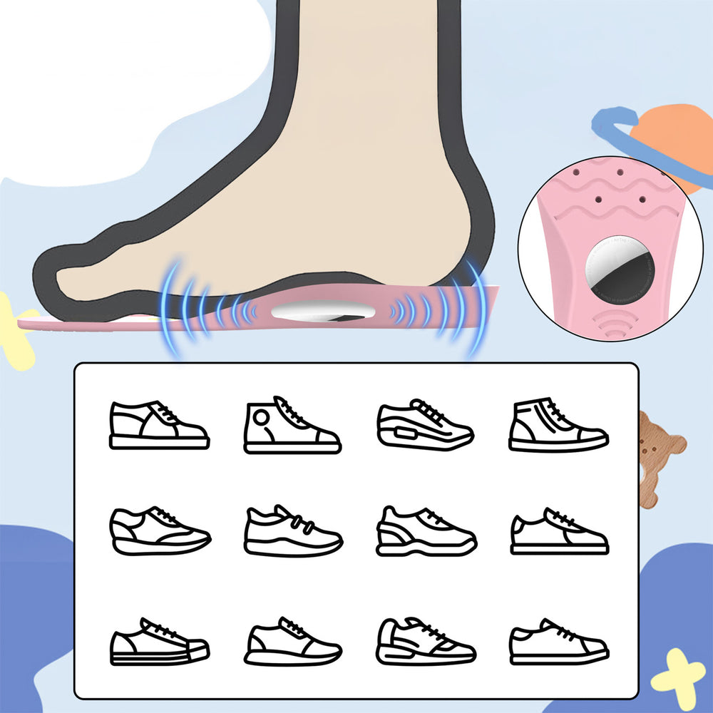 Inserter til sko - beskyttelsesfoder til AirTag (155 mm-170 mm) - lyserød