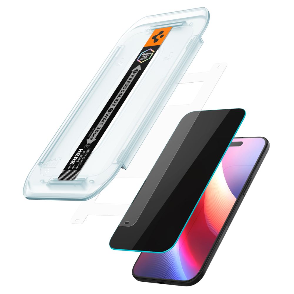 Spigen Glas.TR EZ Fit 2-pack privatlivsglas til iPhone 17 Air