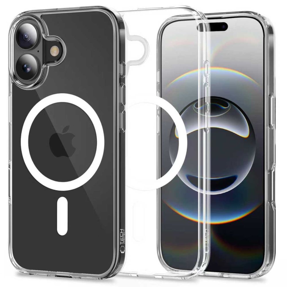Tech-Protect FlexAir Hybrid MagSafe Case for iPhone 17 - Clear