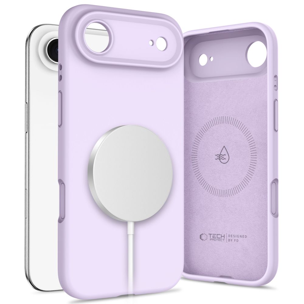 Tech-Protect Silicone MagSafe Case til iPhone 17 Air - Purple