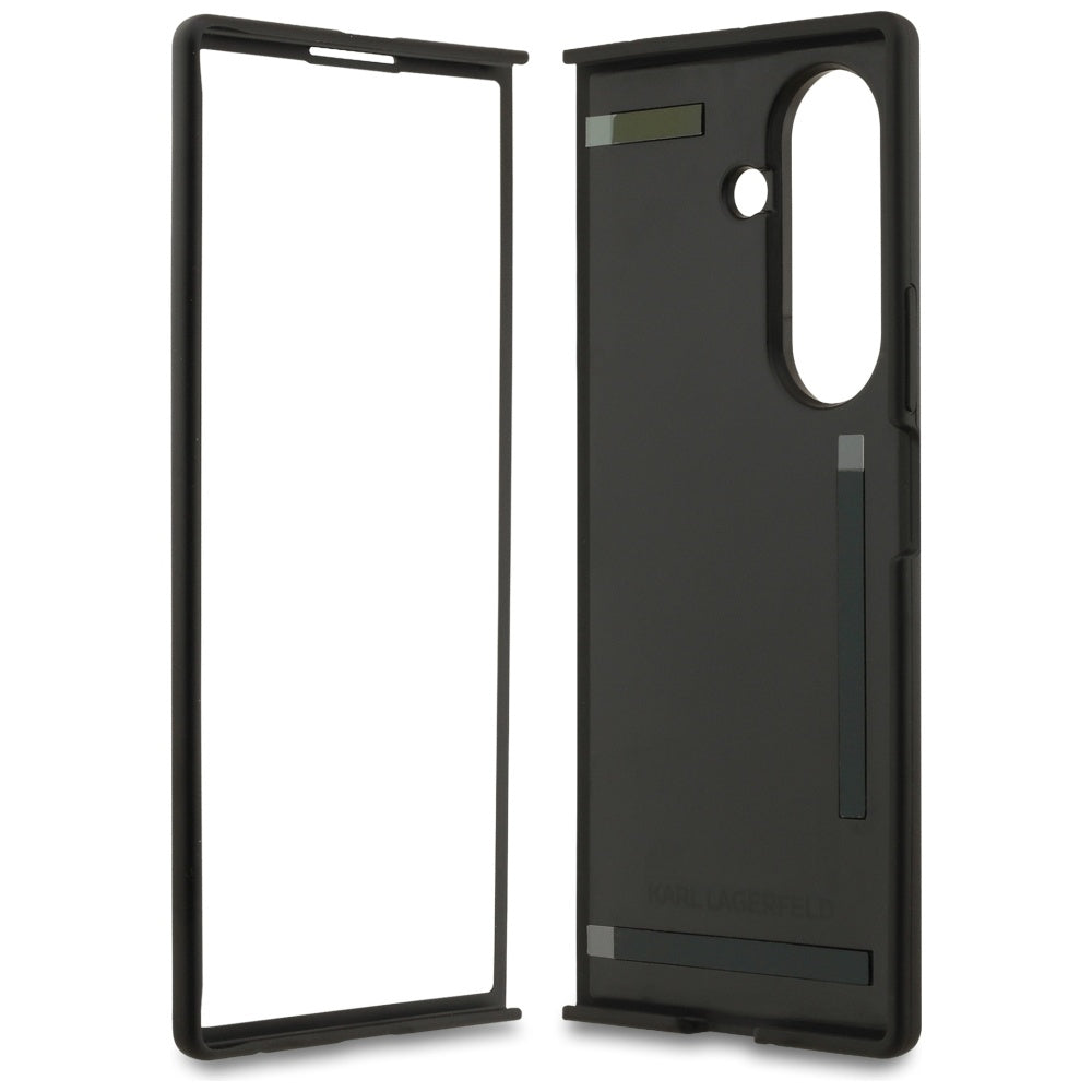 Karl Lagerfeld Saffiano Karl&Choupette Pin Case til Samsung Galaxy Z Fold7 - sort