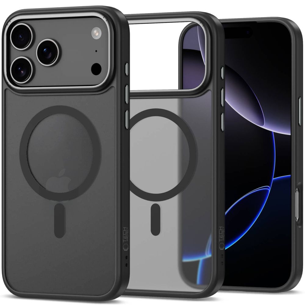 Tech-Protect CamEdge MagSafe Case til iPhone 17 Pro Max - Clear Matte