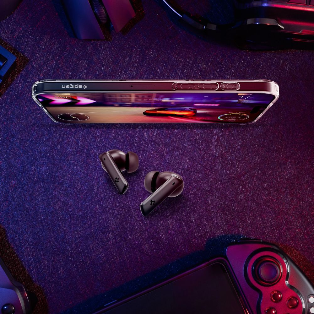 Spigen SA2402 ANC Pro trådløse hovedtelefoner - hvid