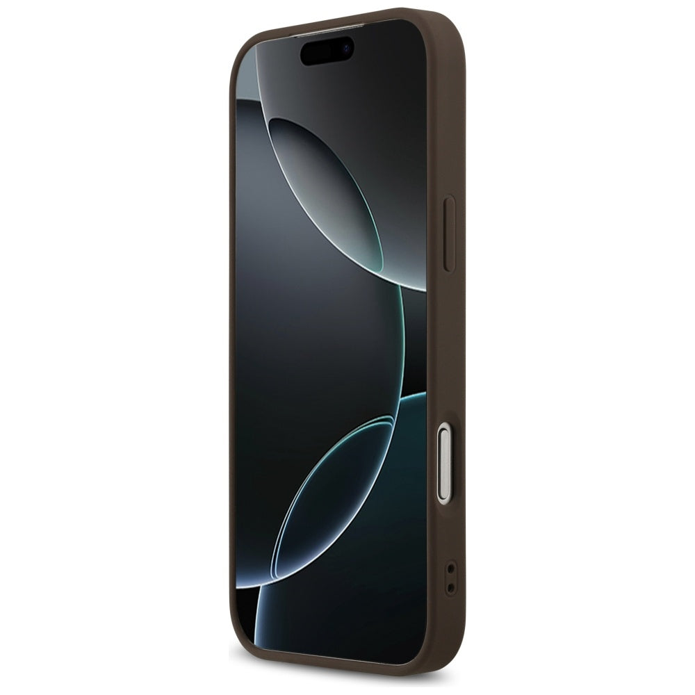 Guess 4G Printed Stripes MagSafe case til iPhone 17 Pro Max - brun