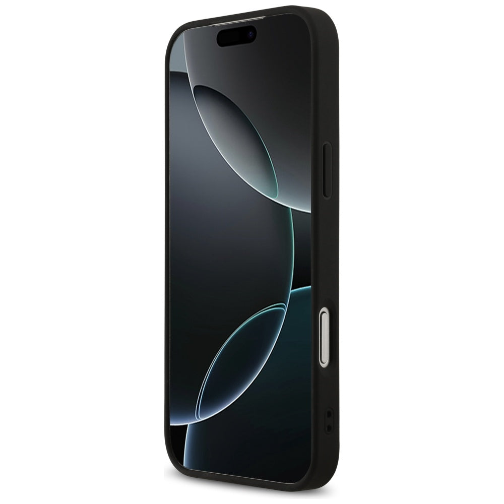 Guess 4G Printed Stripes MagSafe case til iPhone 17 Pro Max - sort